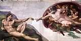 Michelangelo Buonarroti - The Creation of Adam painting